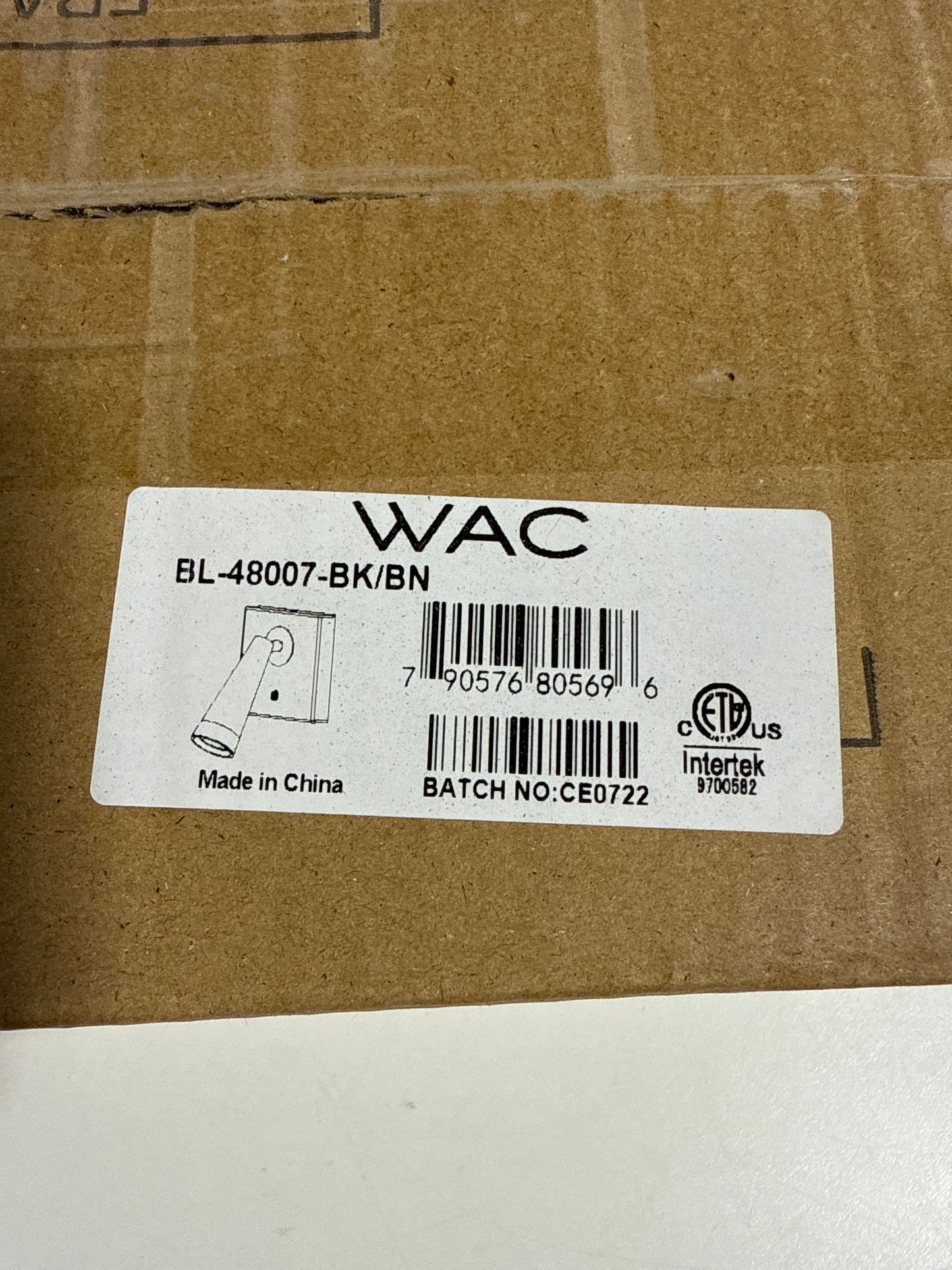 WAC Lighting dweLED, Arne 7in LED Adjustable Wall Light 3000K in Black with Brushed Nickel