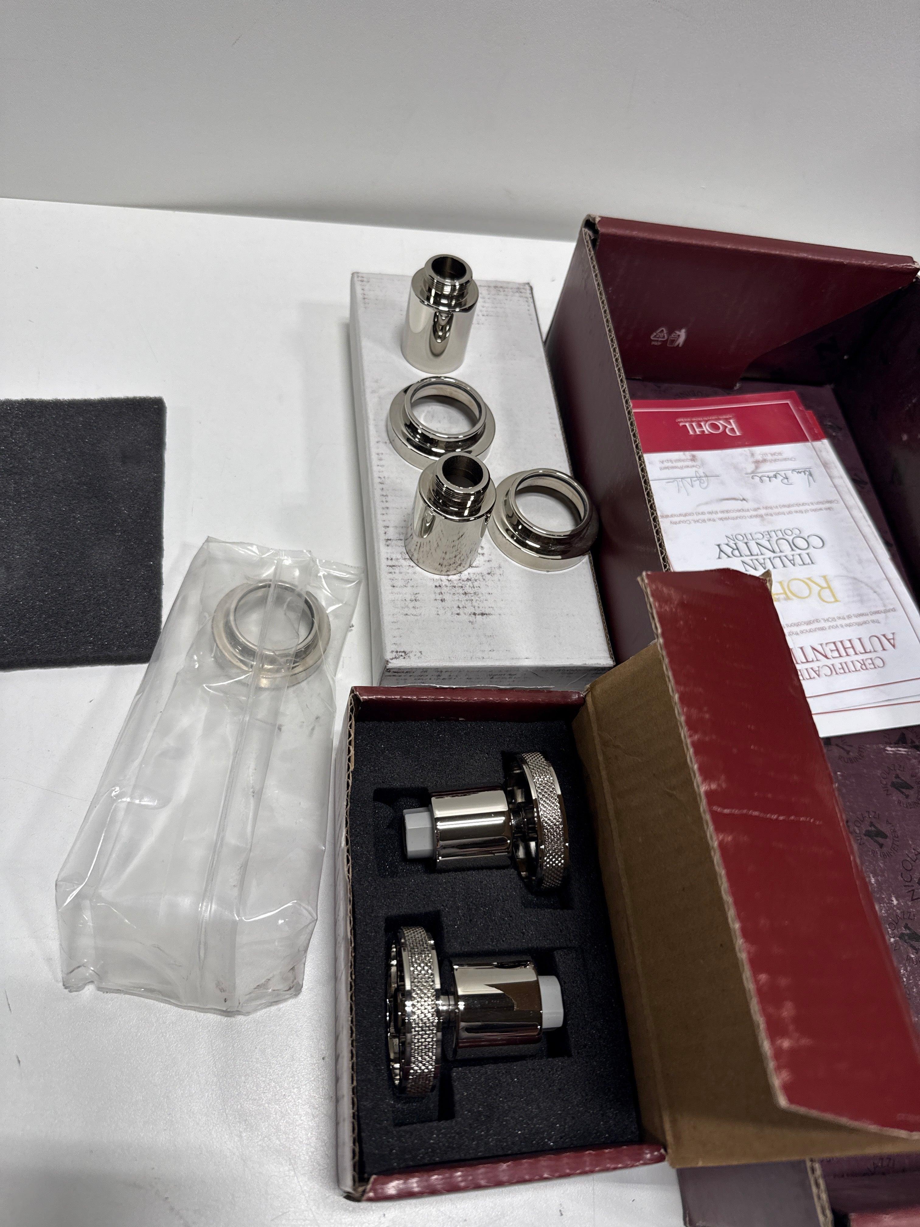 Rohl A3307IWTO-2 Campo 1.2 GPM Wall Mounted Widespread Bathroom Faucet Polished Nicke