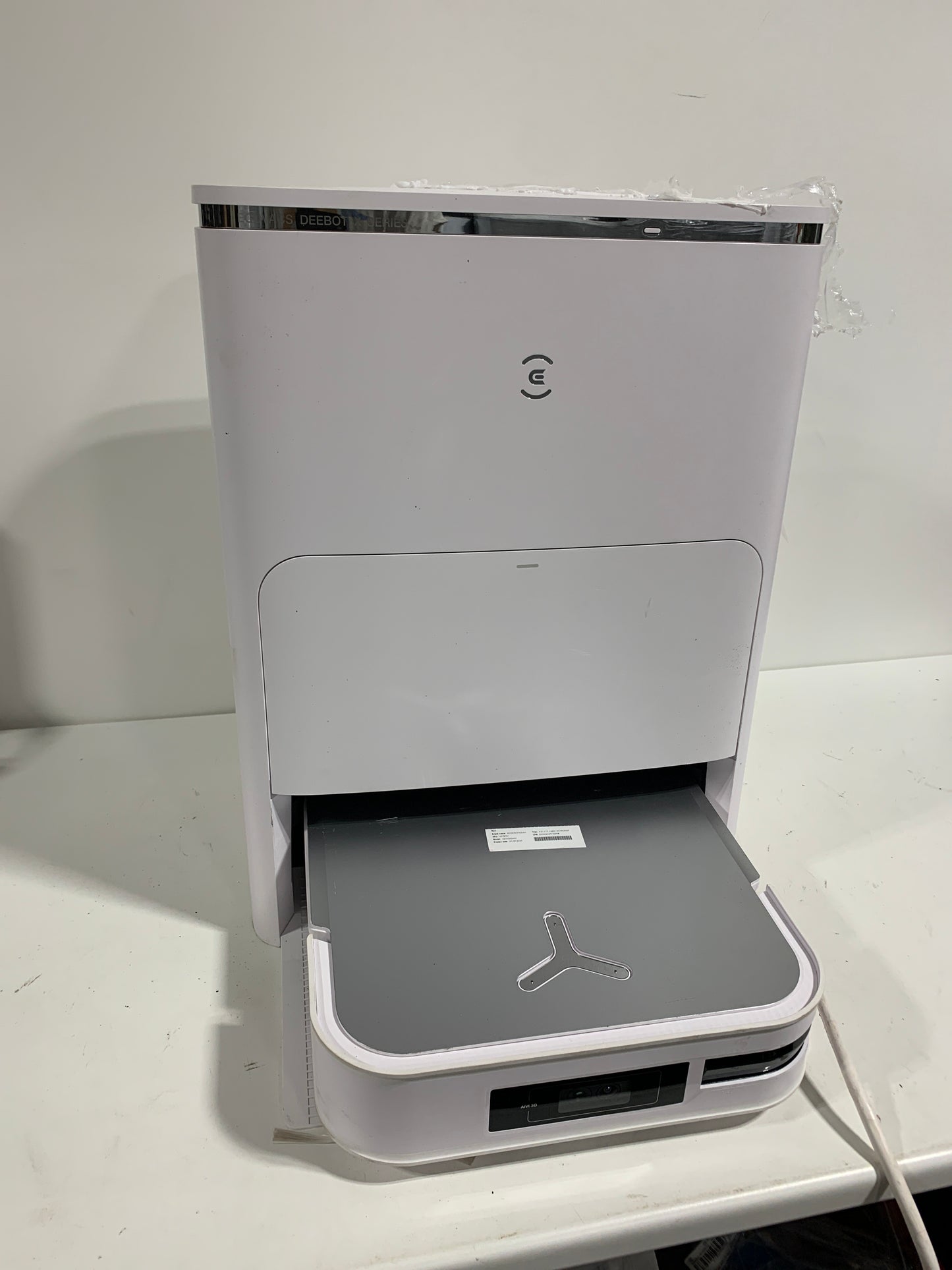 For Parts ECOVACS Robotics - DEEBOT X2 OMNI Robot Vacuum & Mop with Self Cleaning Auto Empty Station - WHITE