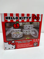 Hello Kitty 4 Decorated Food Storage Bowls with Venting Lids, 4-pack