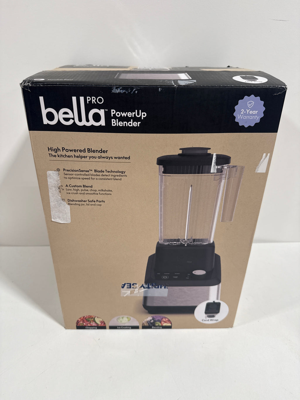Used Bella PRO - PowerUp High Powered Blender - Stainless Steel - *Kitchen Appliances
