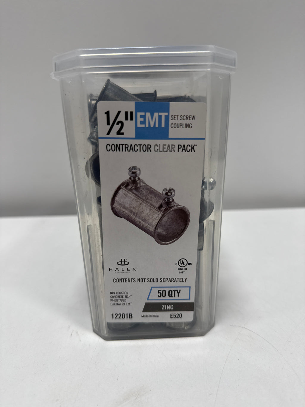 50 x Halex Coupling Set Screw EMT in 1/2in
