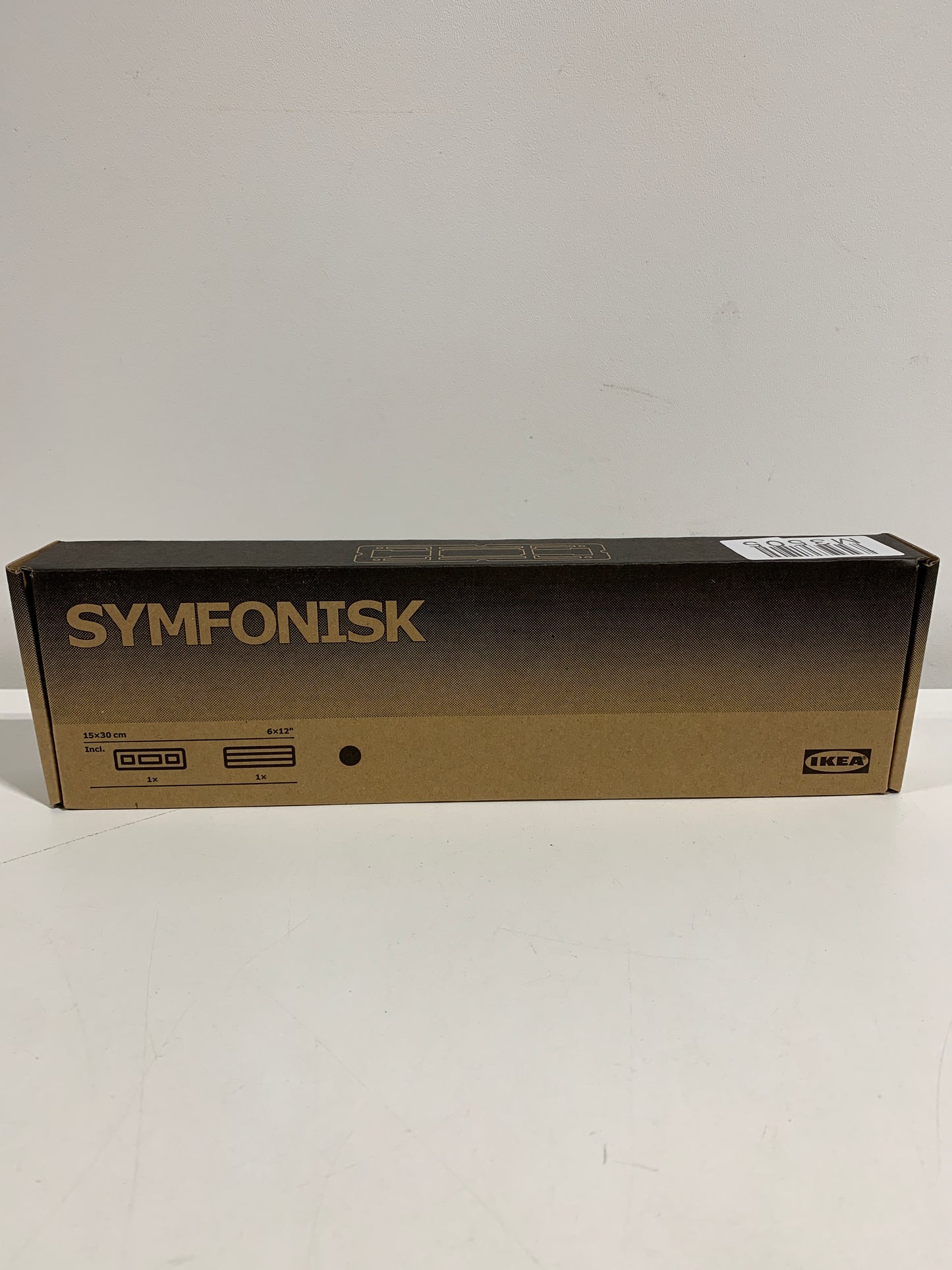 IKEA SYMFONISK Bookshelf Speaker Wall Bracket, 6x12" (15x30 cm) Black 104.381.71