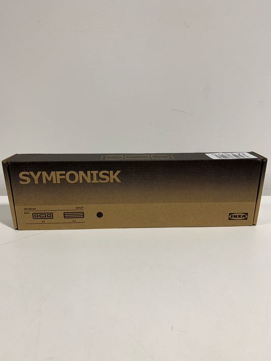 IKEA SYMFONISK Bookshelf Speaker Wall Bracket, 6x12" (15x30 cm) Black 104.381.71