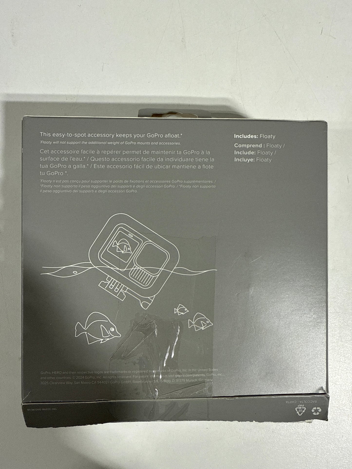 GoPro - Floaty Compatible with HERO13 Black, HERO12 Black, HERO11 Black, HERO10 Black, HERO9 Black - Orange