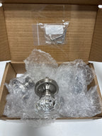 Nostalgic Warehouse Rope Rosette Privacy Waldorf Door Knob in Satin Nickel - 717709