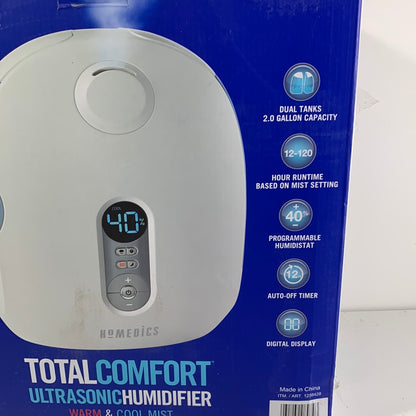 See Desc Used Homedics Total Comfort Ultrasonic Humidifier Warm & Cool Mist