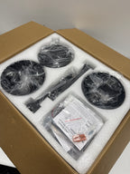 Mahail 52 in. 2-Packs Indoor/Covered Outdoor 6-Speed Black Ceiling Fan with Remote Included for Bedroom or Living Room