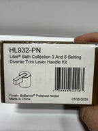 Brizo HL932 Litze Handle Kit for Diverter Valve Trim - Lever Handle Brilliance Polished Nickel