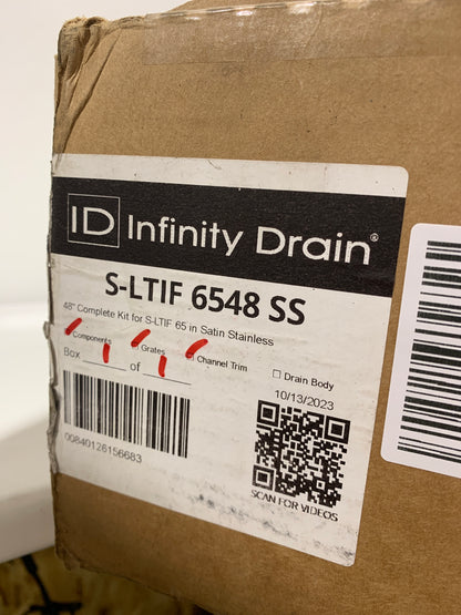 Infinity Drain S-LTIF 6548 SS - Shower Drains Showers