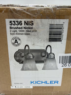 Kichler 5336S 2 Light 12-1/4" Wide Bathroom Vanity Light Brushed Nickel