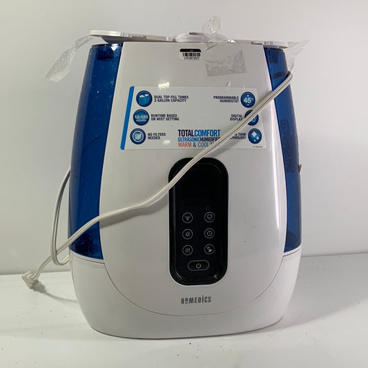 See Desc Used HoMedics 120-Hour Warm and Cool Mist Ultrasonic Humidifier with Aromatherapy, White