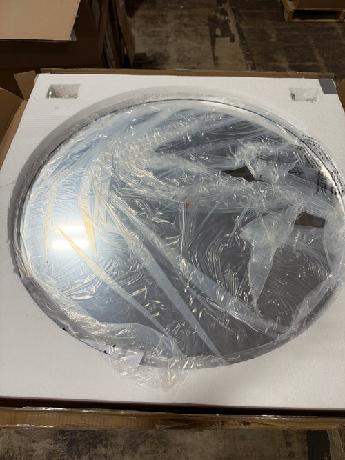 Elegant Lighting Everly 30" Diameter Transitional Circular Framed Bathroom Wall Mirror
