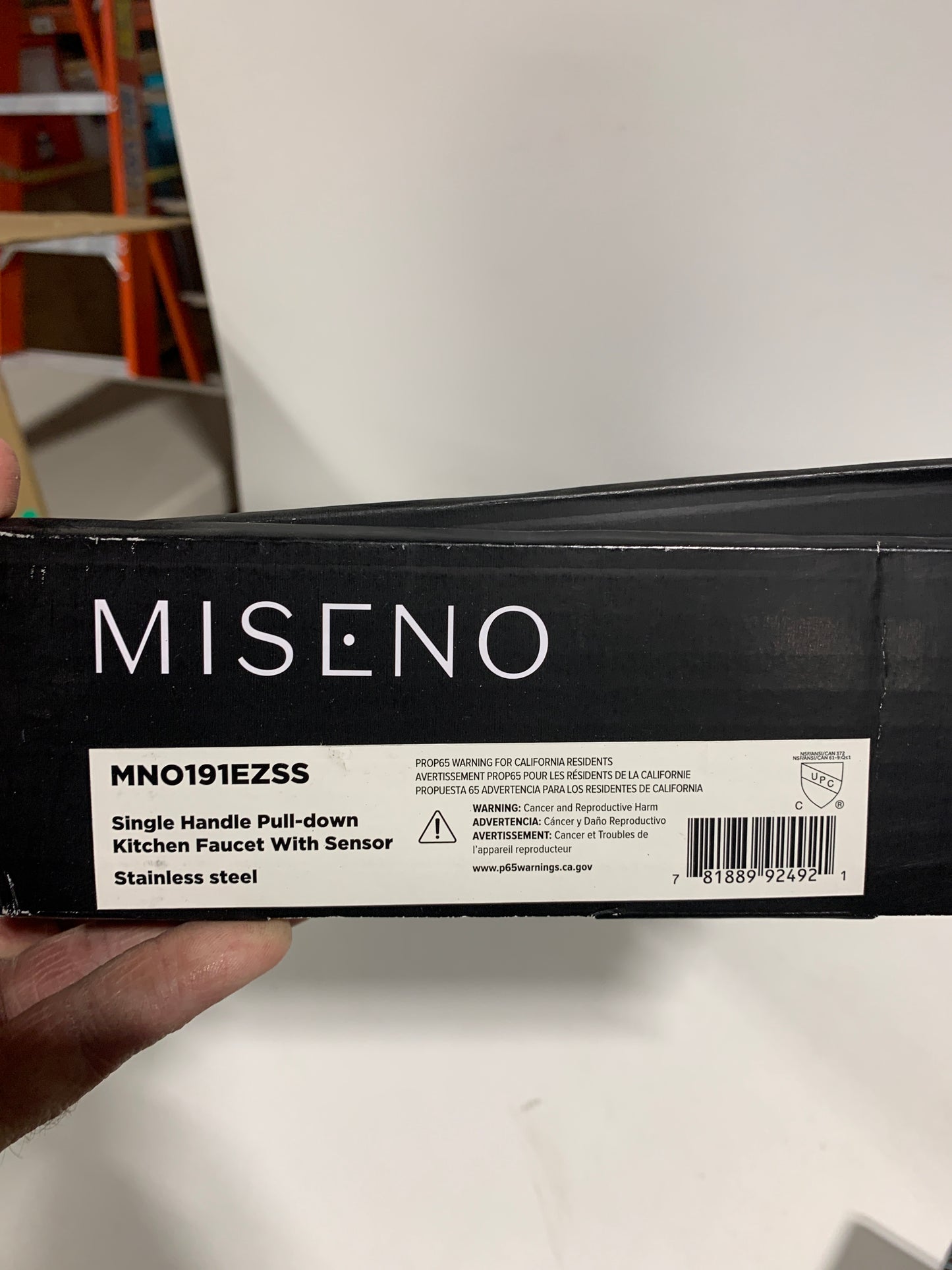 Miseno MNO191E Mia 1.75 GPM Single Hole Pull Down Electronic Sensor Kitchen Faucet