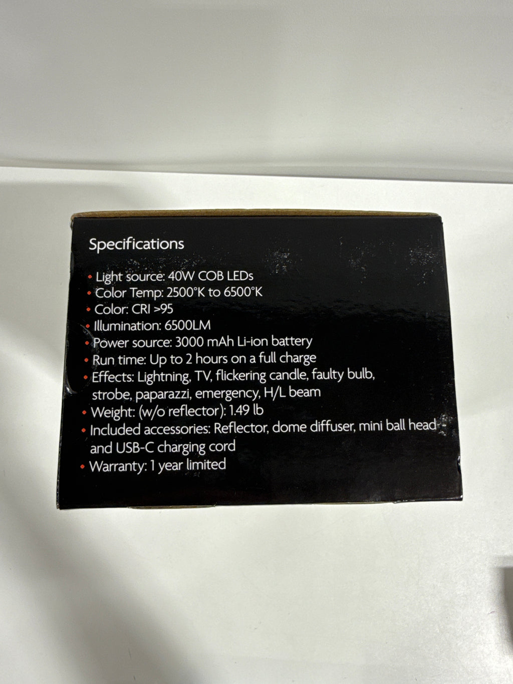 Sunpak - COB-40 Bi-Color 40W COB LED Video Light - Black - *Cameras Camcorders & Drones