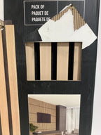 See Desc Artika Sonolok Wall Acoustic Panel Oak & Black Set 23.6" X 23.6" 5 Pack