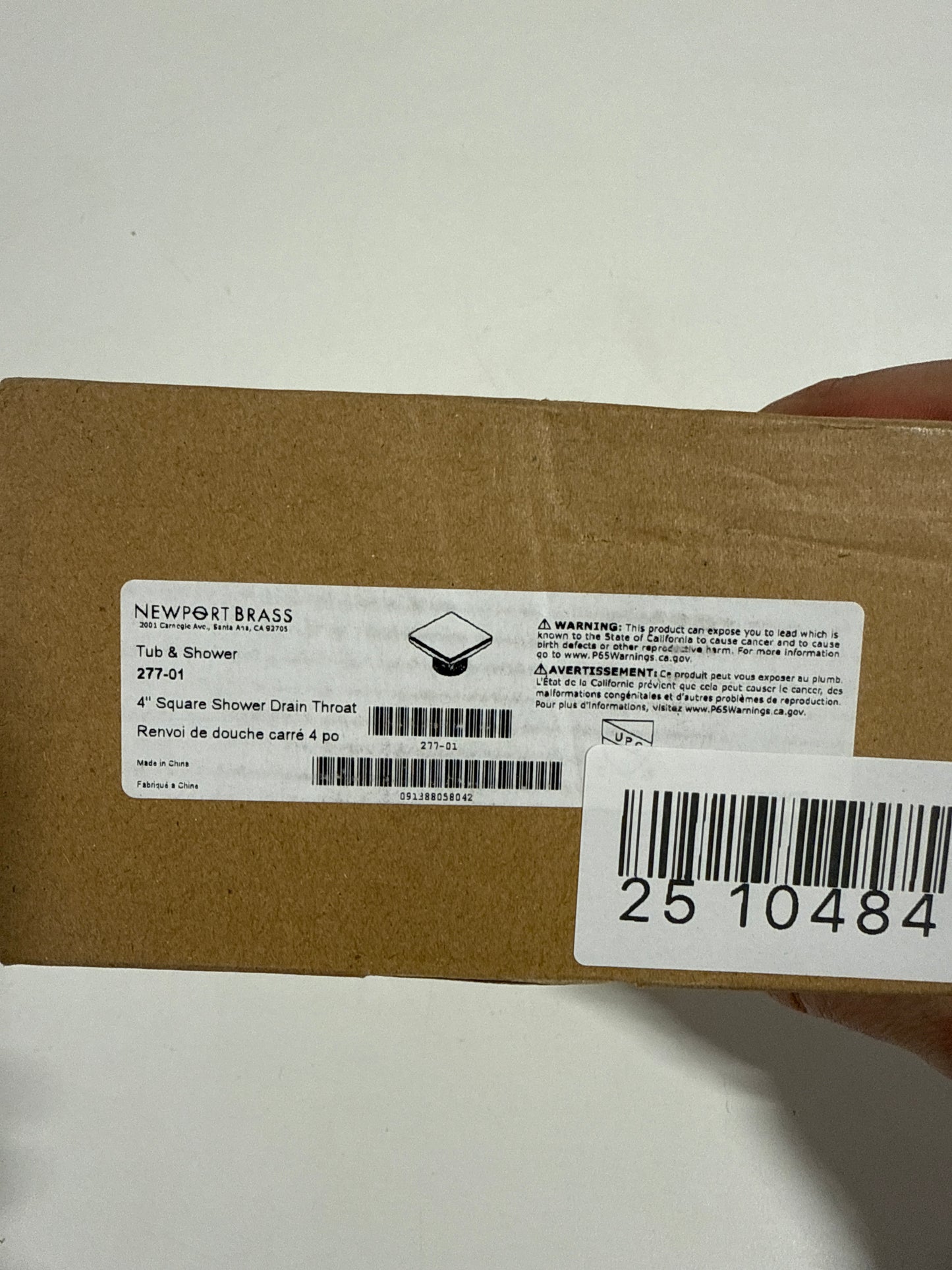 Newport Brass 277-01 Decorative Drains 4" Shower Drain Throat