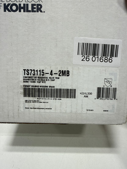 KOHLER Composed Rite-temp(r) Valve Trim with Lever Handle