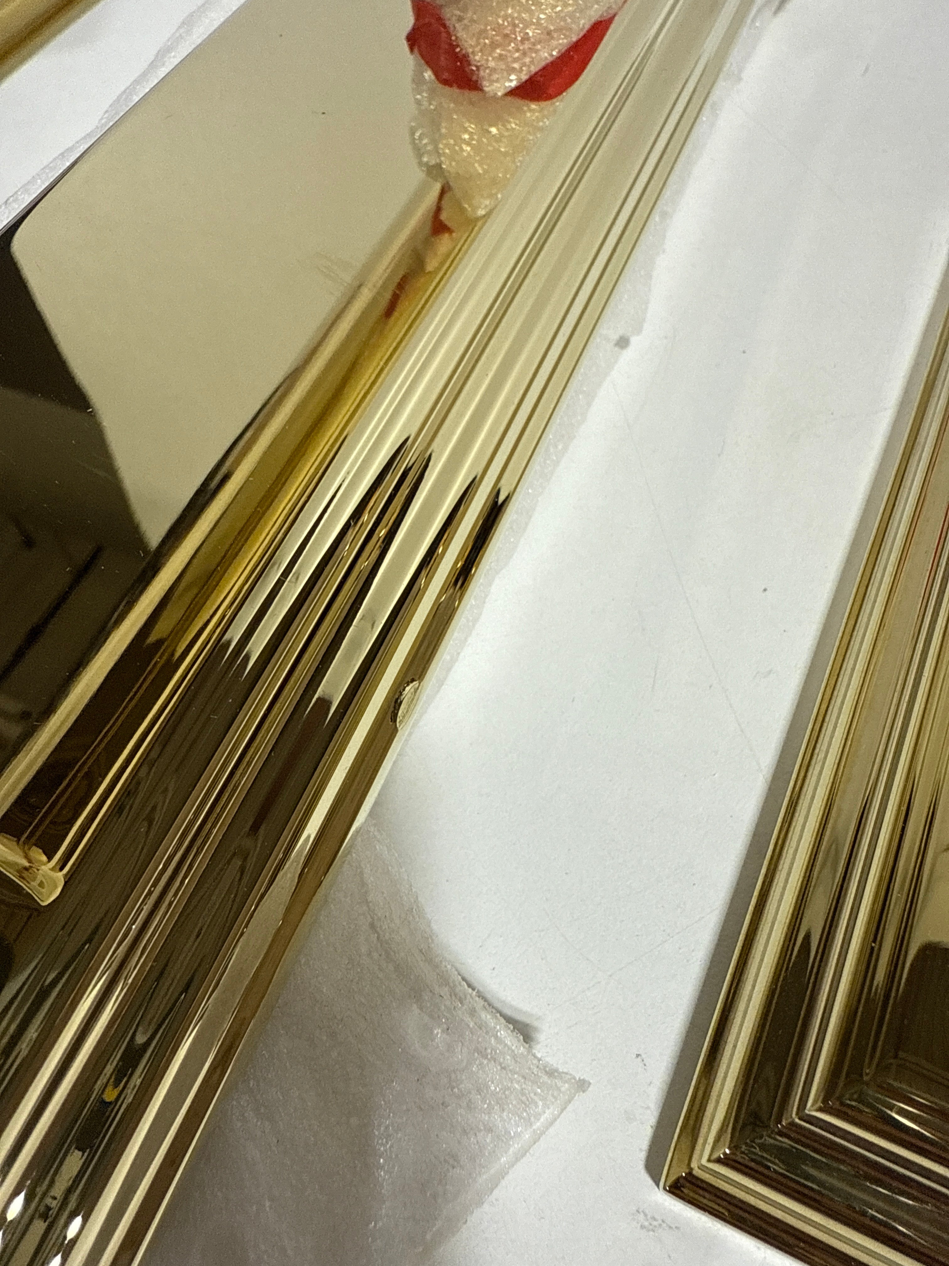 Dent Baldwin 6542.FD Tremont Dummy Handleset Trim Set Lifetime Polished Brass - *Tools Hardware & Misc