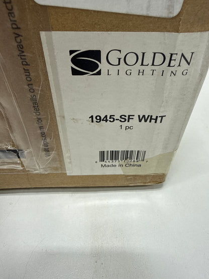 Golden Lighting Axel 4-Light Semi-Flush Mount in Matte White