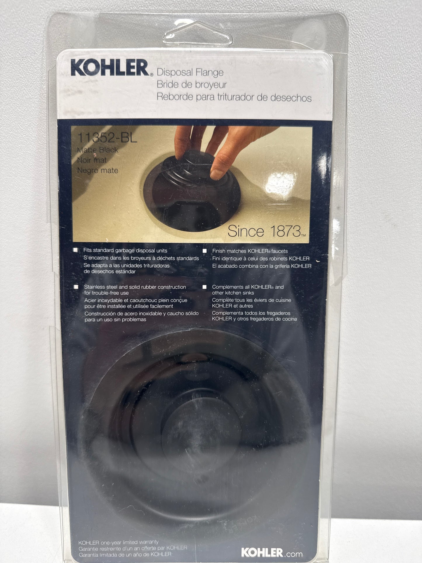 Kohler  11352-BL Disposal Flange with Stopper