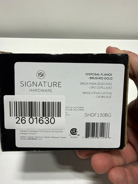 Signature Hardware 949204 3-1/2" Garbage Disposal Flange with Basket Strainer