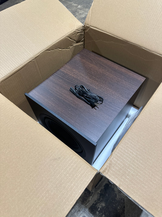 JBL - Stage 200P 10-Inch Powered Subwoofer - Espresso