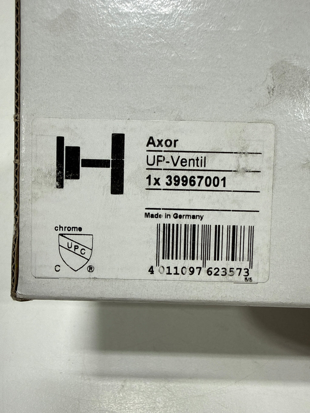 AXOR Citterio Modern 1-Handle 3-inch Wide Volume Control Valve Trim Only in Chrome, 39967001