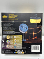 2 x Cascade Rechargeable Retractable Camping Lights 7 Light Modes