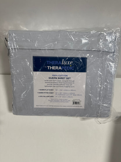 Theraluxe 100% Cotton Queen Sheet Set by Therapedic