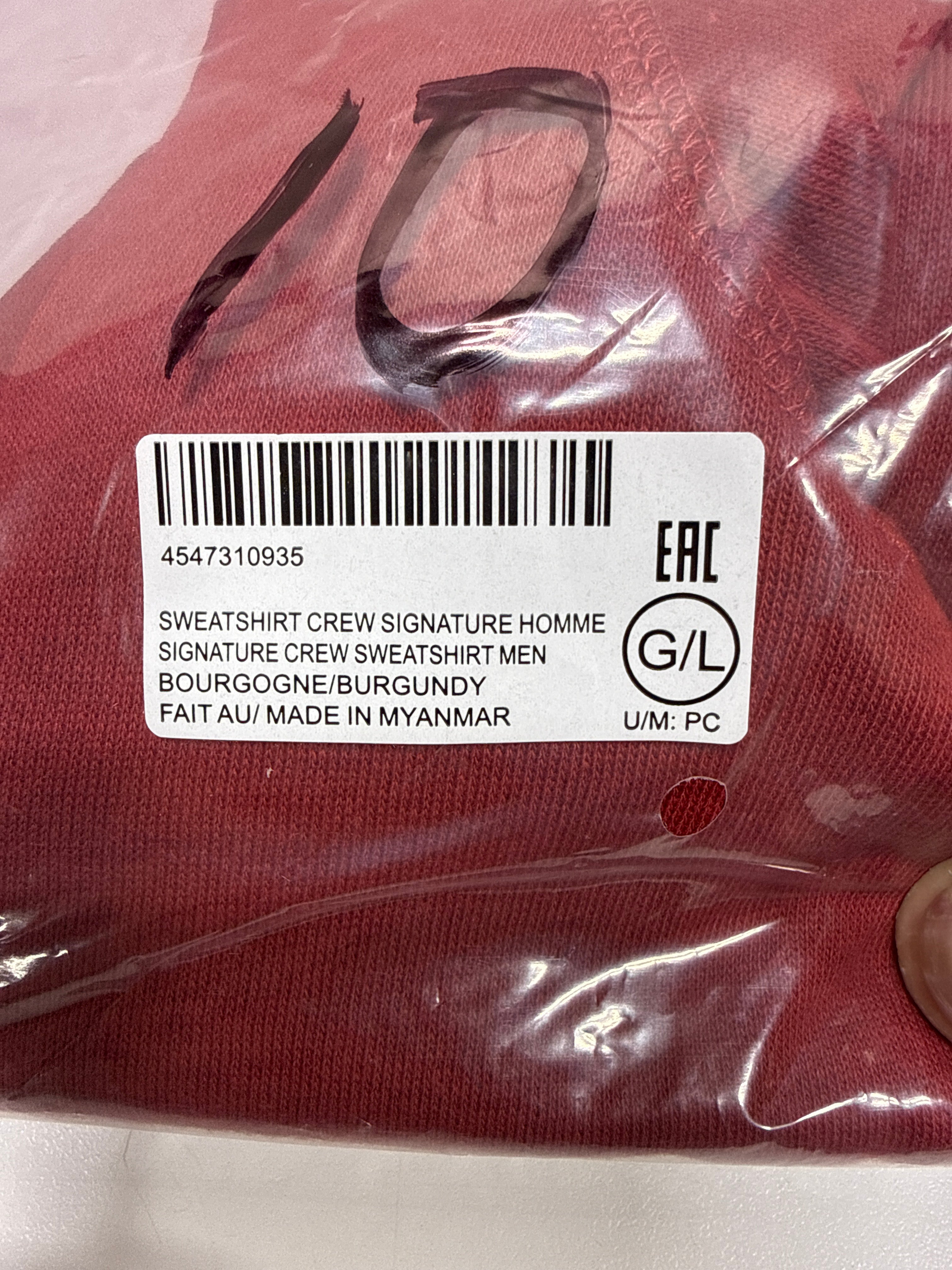 Ski-Doo Signature Crew Sweatshirts Burgundy L Mens