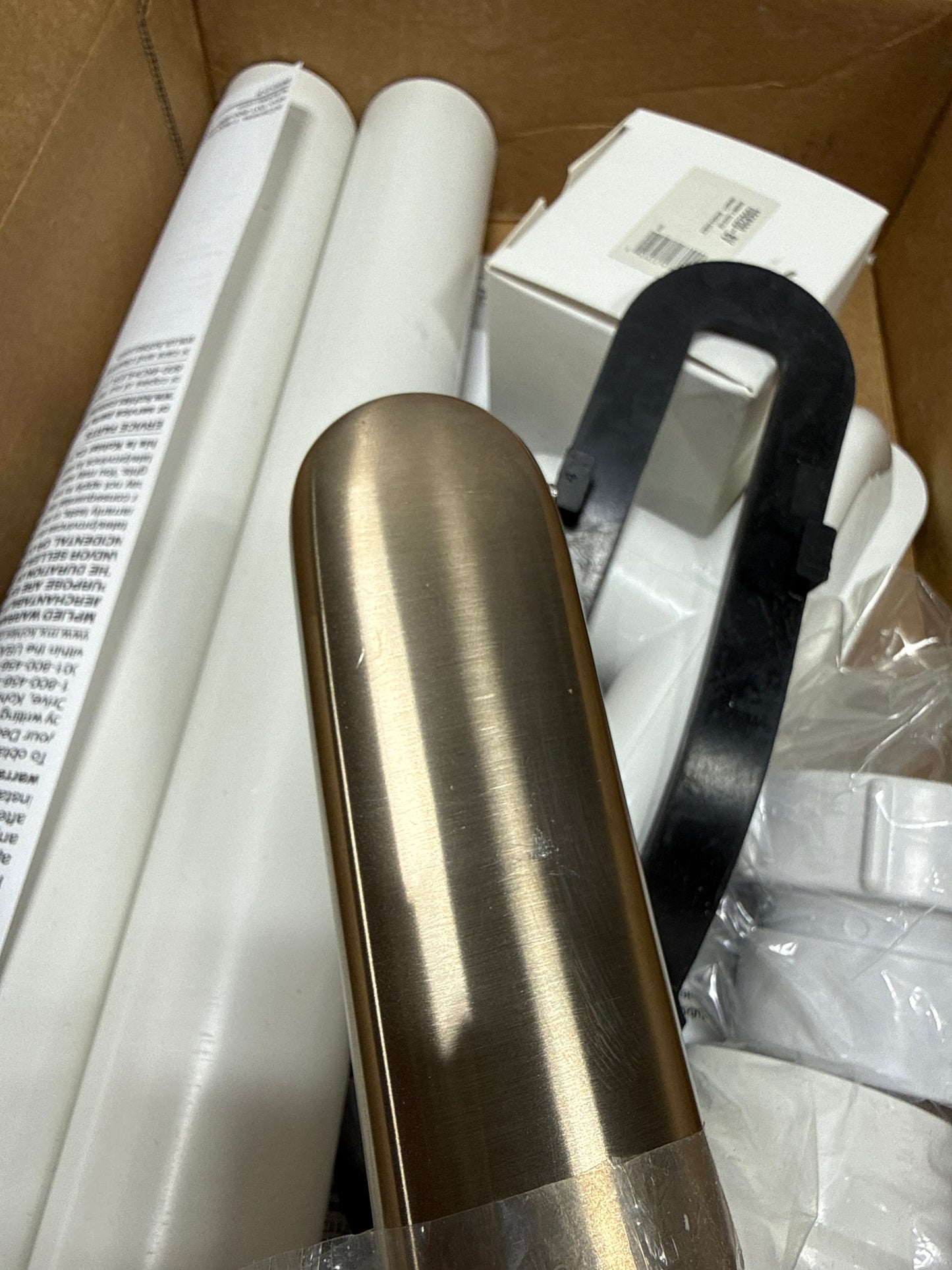 Scratch KOHLER K-7272-BV Clearflo Slotted Overflow Bath Drain, Toe-Tap Stopper, Above- or Through-the-Floor Placement, Ball-Joint for Easy Installation, Sleek Design, 4.5 pounds, Vibrant Brushed Bronze