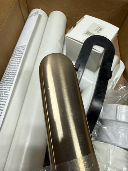 Scratch KOHLER K-7272-BV Clearflo Slotted Overflow Bath Drain, Toe-Tap Stopper, Above- or Through-the-Floor Placement, Ball-Joint for Easy Installation, Sleek Design, 4.5 pounds, Vibrant Brushed Bronze