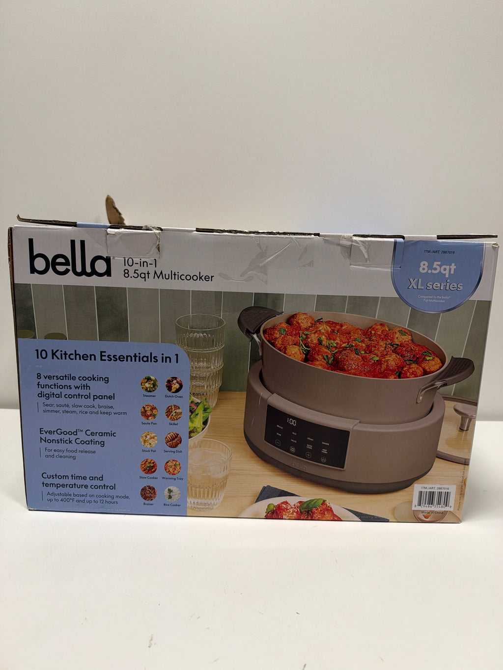 BELLA 10-in-1 8.5 Qt Multi Cooker