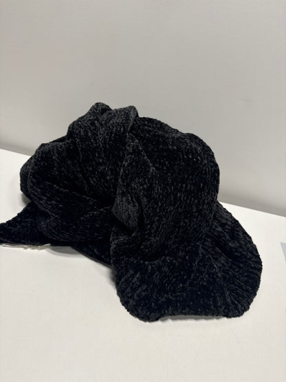 Shiny Chenille Throw Blanket Black - Threshold™: Modern Sensory Friendly Solid Pattern 50x60 Inches Autumn Decor