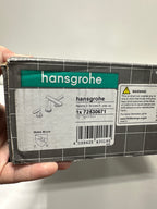 hansgrohe Rebris S Widespread Bathroom Faucet, 2-Handle, 3 Hole Bathroom Sink Faucet for Vanity with Pop-Up Drain Assembly, 1.2 GPM, Matte Black, 72530671