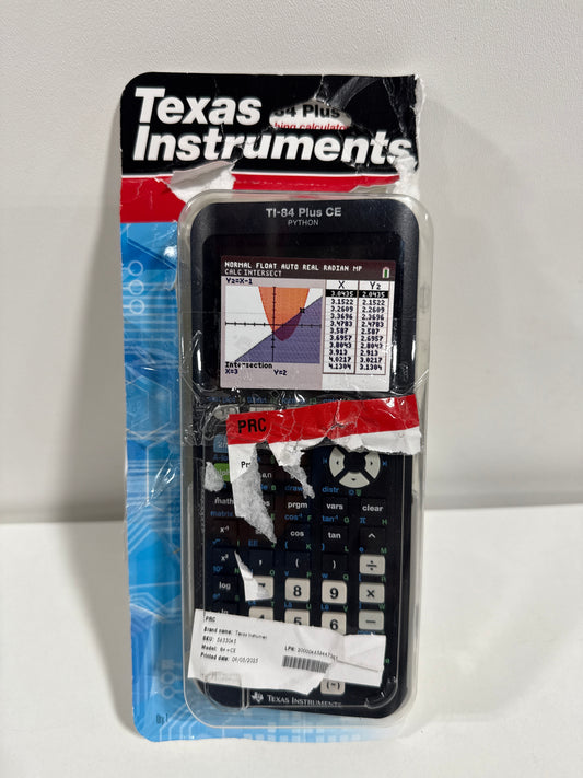 Used Texas Instruments 84 Plus CE Graphing Calculator - Black
