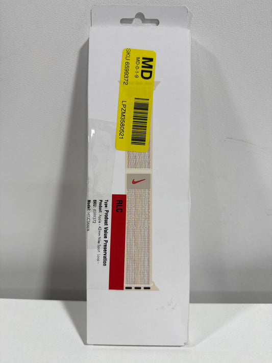 Apple - 42mm Nike SportLoop - Starlight/Pink