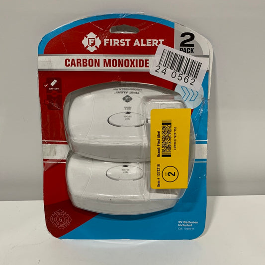 First Alert 2pk CO400CN2 Battery Powered Carbon Monoxide Detector