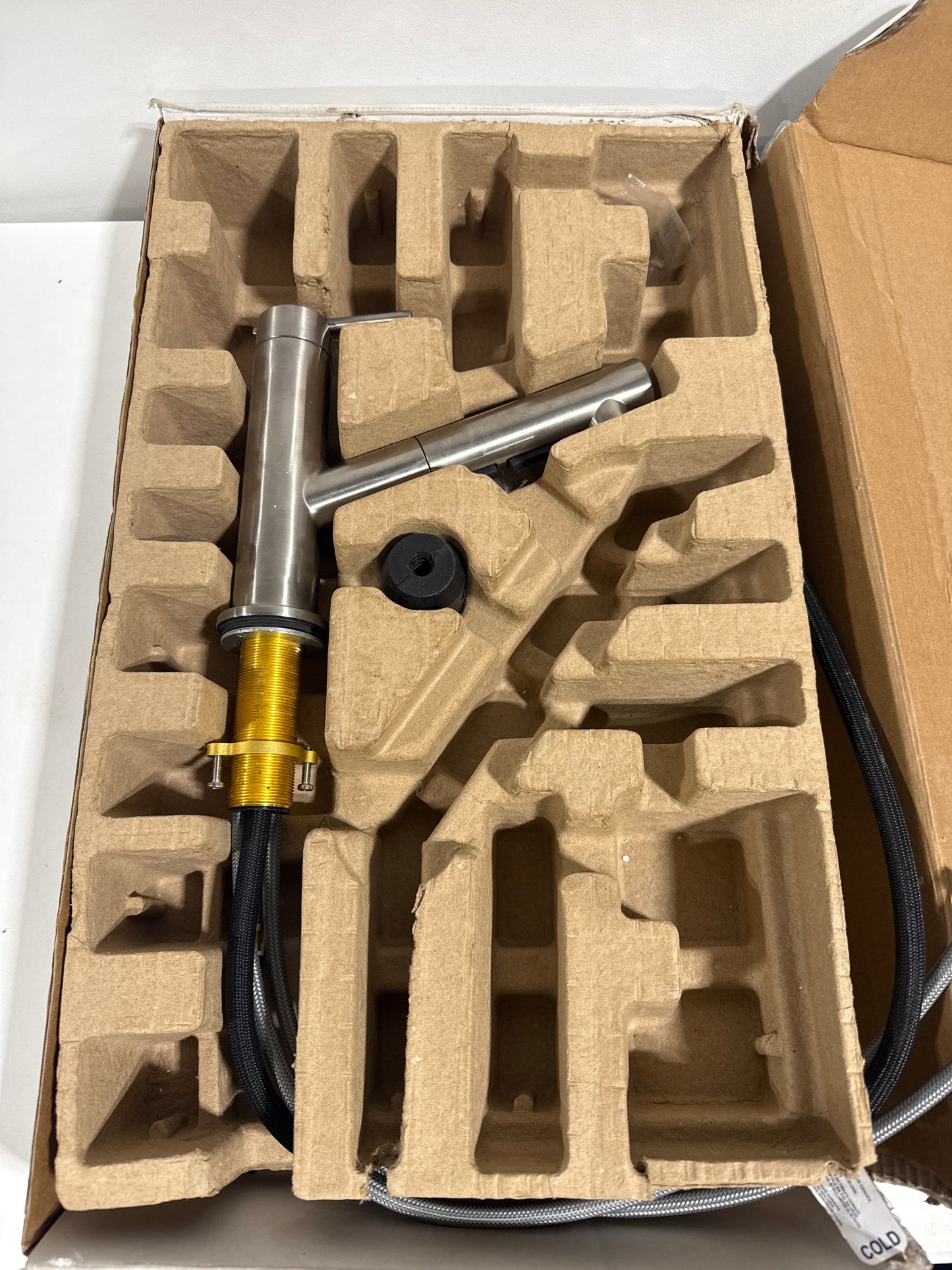 Used Kohler Crue Pullout Spray Kitchen Faucet Vibrant Stainless Single Handle - K-22976-VS