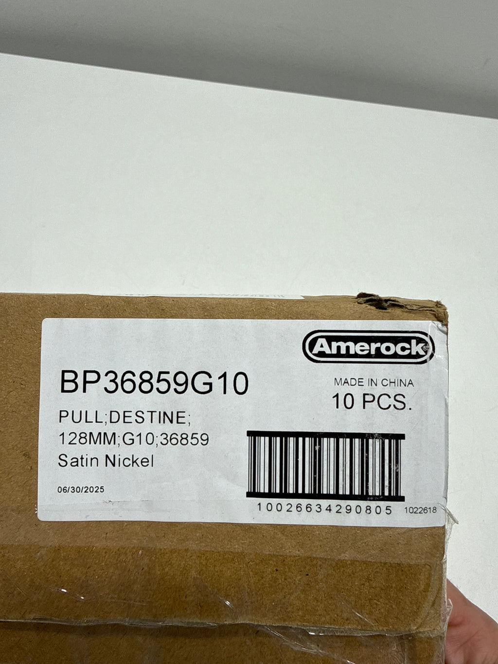 10 x Amerock Destine 3-3/4 Inch Center to Center Bar Cabinet Pull Model: BP36858G10