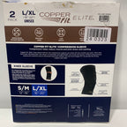 Copper Fit Ellite Knee Sleeve 2 Pack L/XL - *Health & Beauty