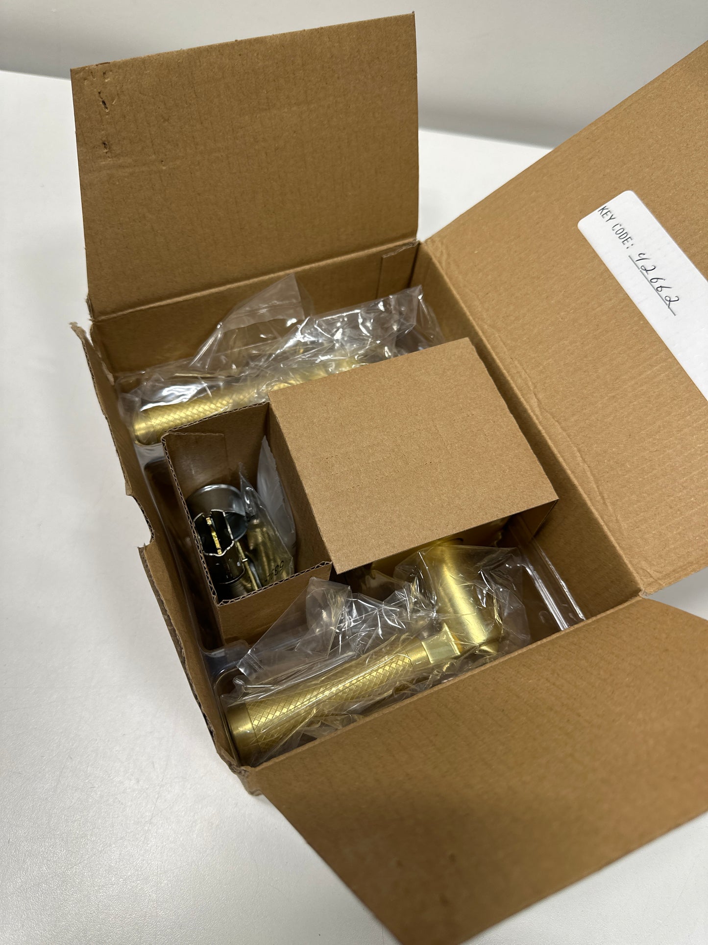Kwikset 740Pvlrct-S Prava Single Cylinder Keyed Entry Lever Set - Brass - *Tools Hardware & Misc
