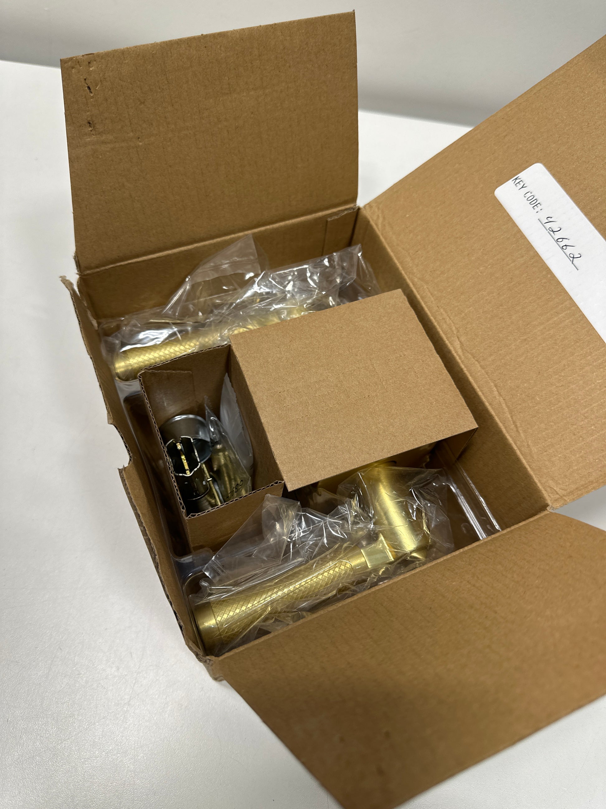 Kwikset 740Pvlrct-S Prava Single Cylinder Keyed Entry Lever Set - Brass - *Tools Hardware & Misc