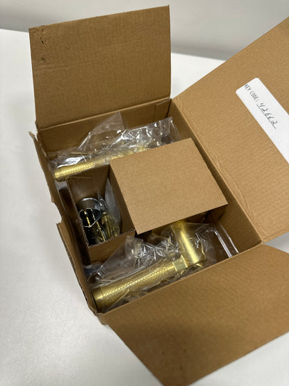 Kwikset 740Pvlrct-S Prava Single Cylinder Keyed Entry Lever Set - Brass - *Tools Hardware & Misc