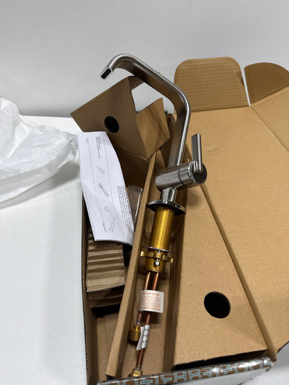 Brizo 65067LF-ECO Allaria 1.2 GPM Single Hole Bathroom Faucet Less Drain Assembly Luxe Nickel - *Plumbing