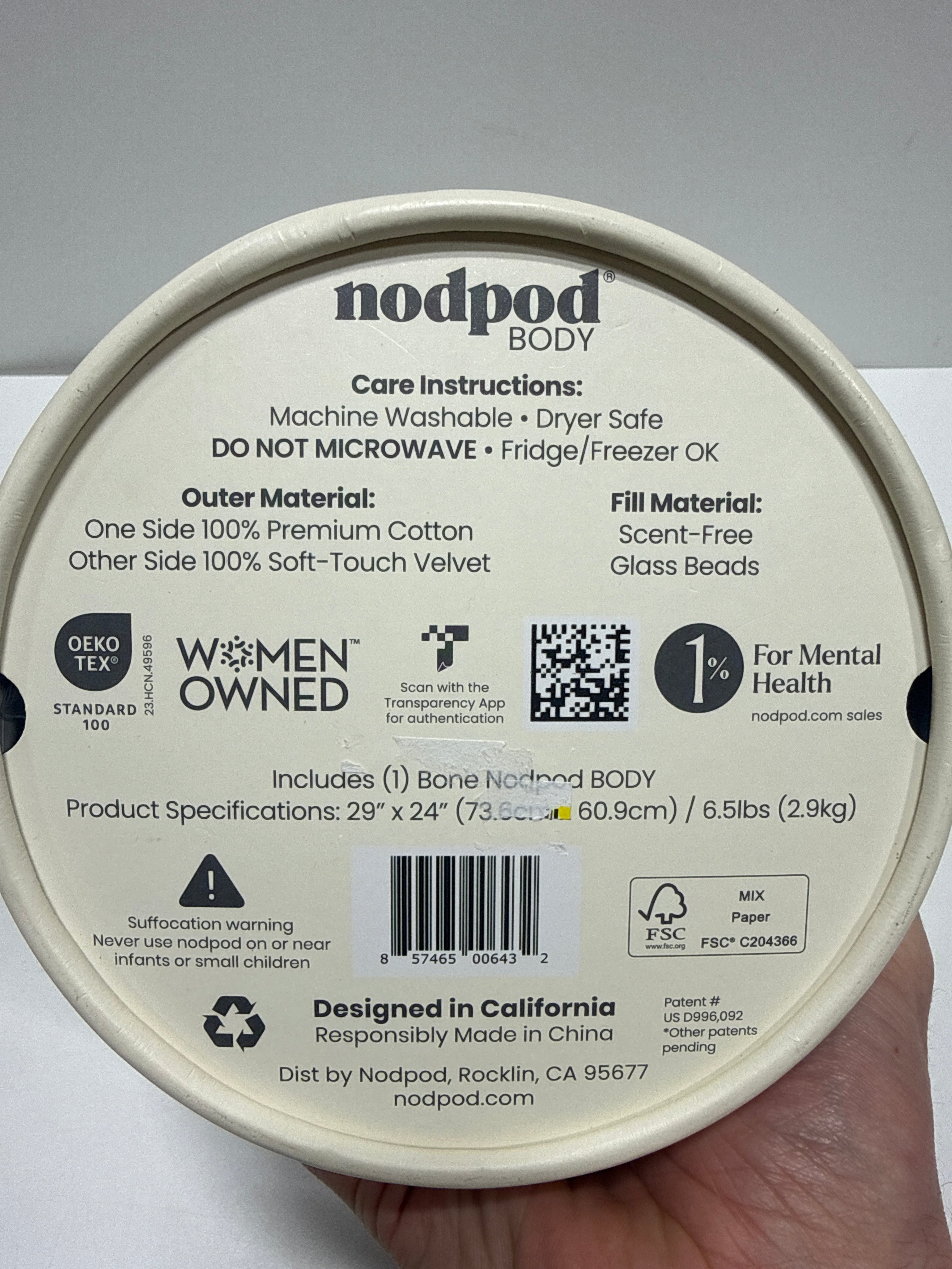 Nodpod Weighted Blanket Bone - *Bedding