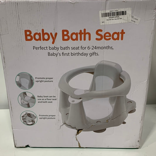 Baby Bath Seat [Original]-Soft Silicone Padding-4 Anti-Slip Suction Cups-Extra Strong Suction