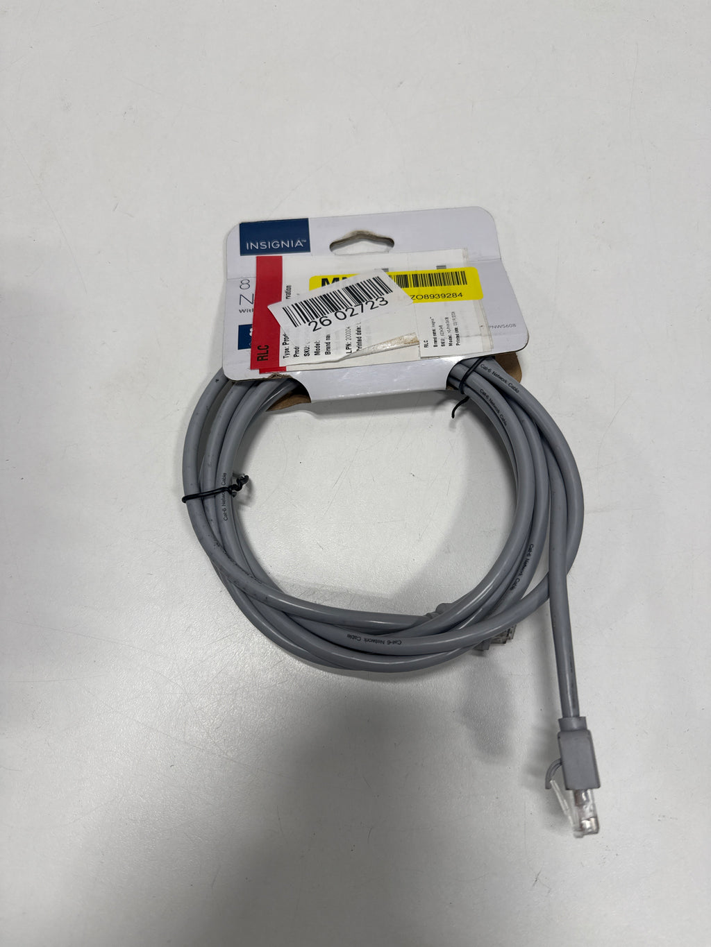 Insignia - 8' Cat-6 Ethernet Cable - Gray