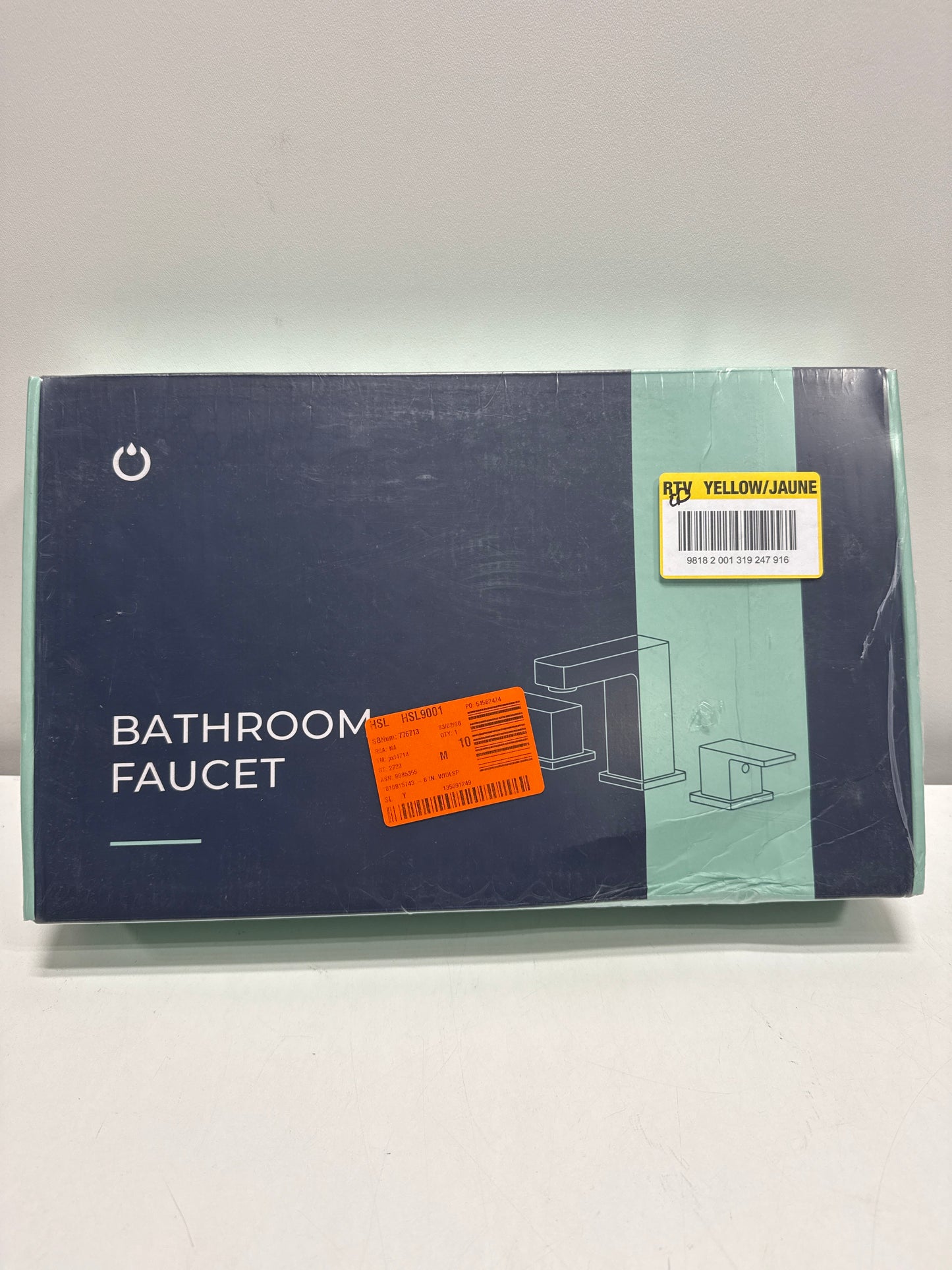 Androme 8 in. Widespread Double-Handle Bathroom Faucet with Pop-up Drain 3-Hole Vanity Sink Faucet Spout in Matte Black